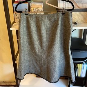 Susan Bristol Wool Blend Trumpet Skirt